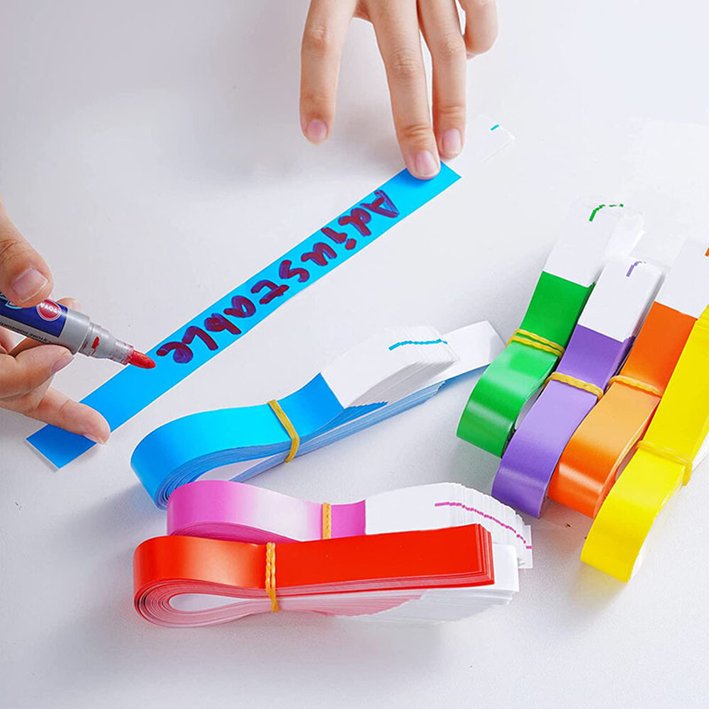Paper Wristbands for Events Assorted Colors 600 Pcs Neon Wristbands Waterproof P