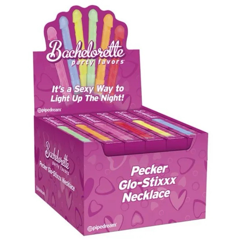 PIPEDREAM Bachelorette Pecker Glo-Stixxx 1 Piece Necklace | Various Colors |