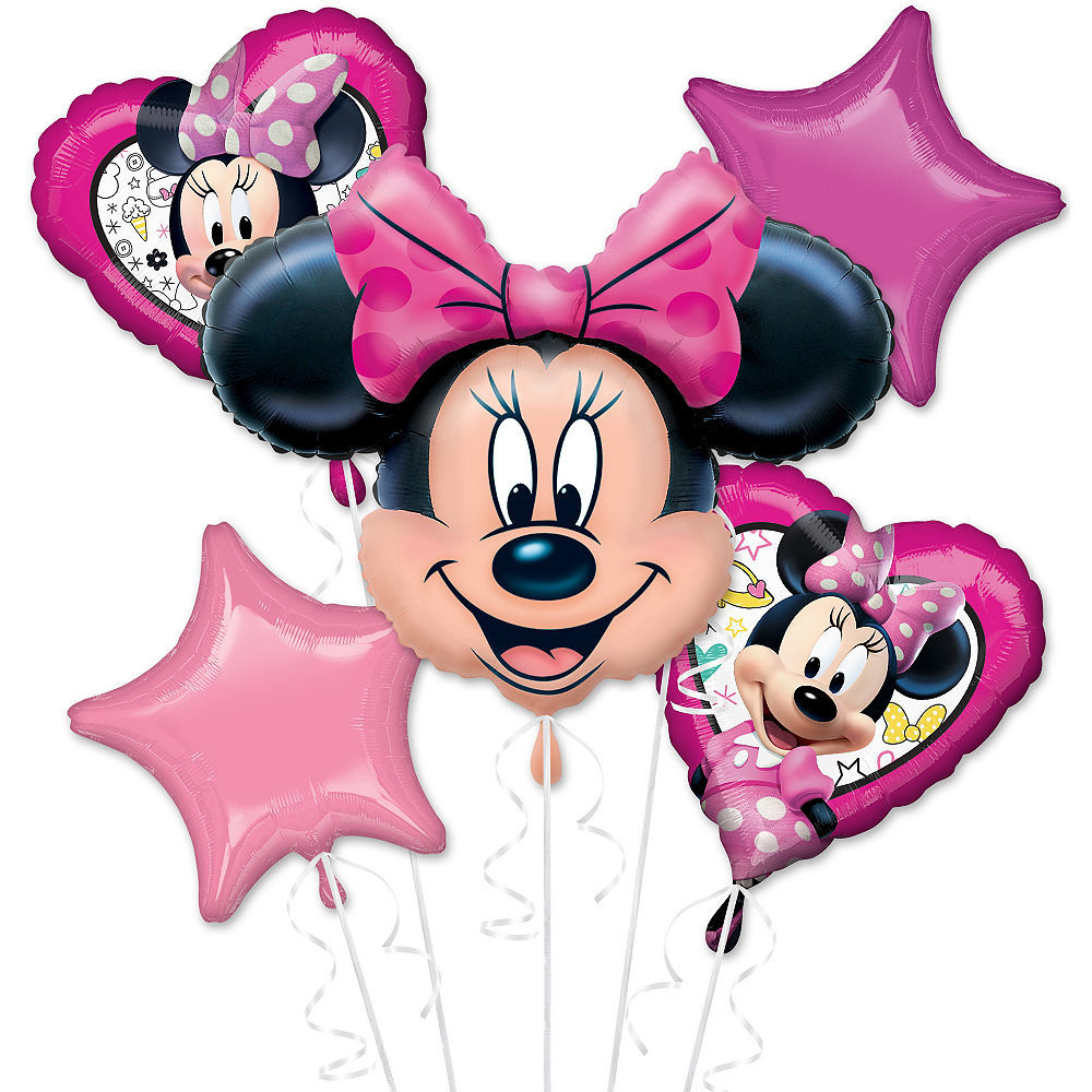 Minnie Mouse Balloon Bouquet 5pc