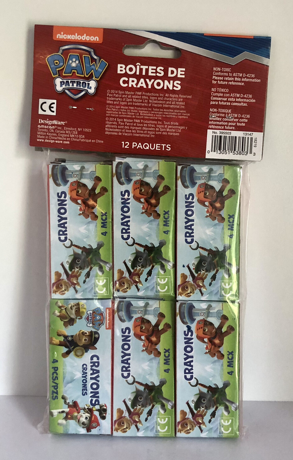 Paw Patrol Crayons Award Ribbon Confetti Mini Toy Camera Birthday Party Supplies