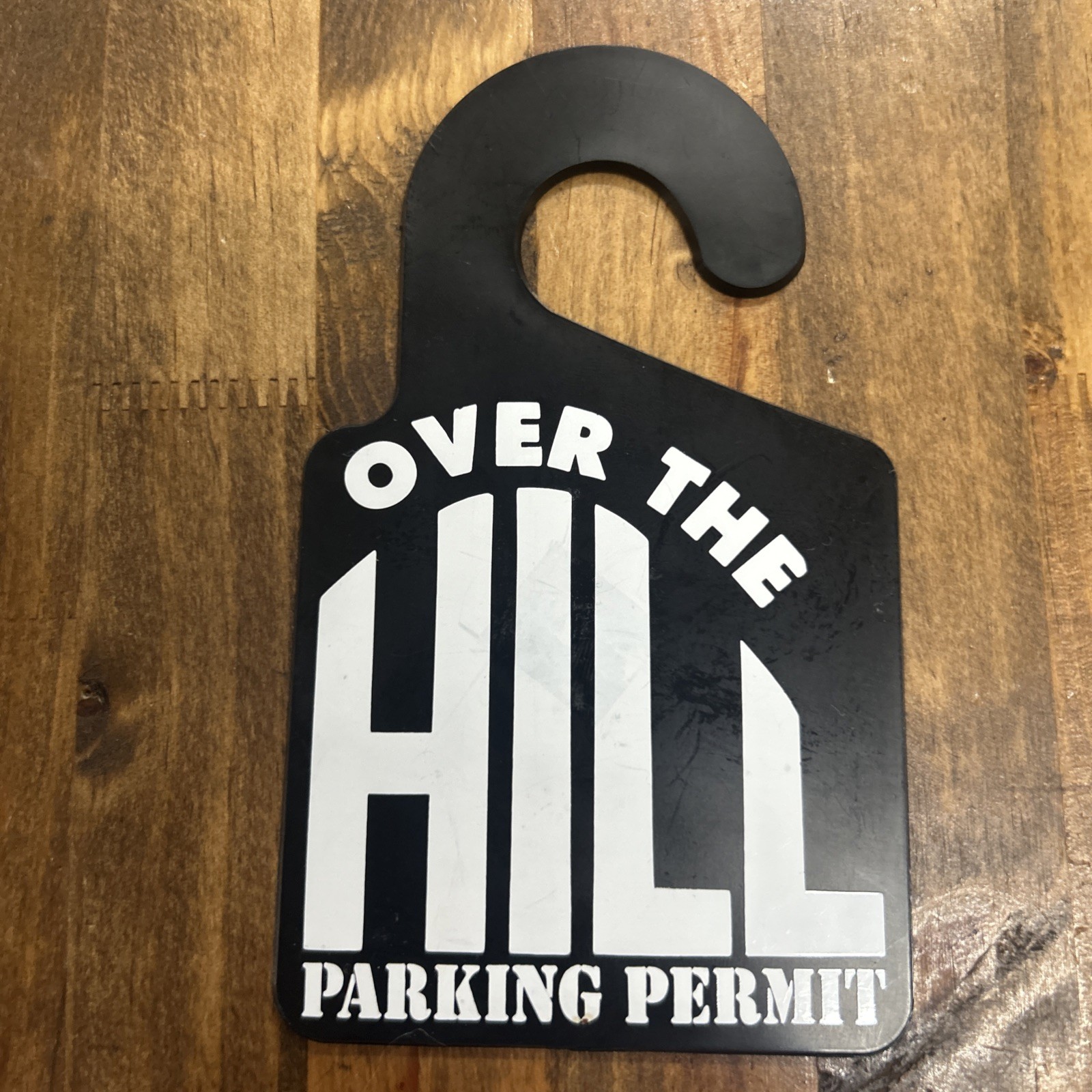 Over The Hill Car Parking Permit Privilege Retirement Gag Gift