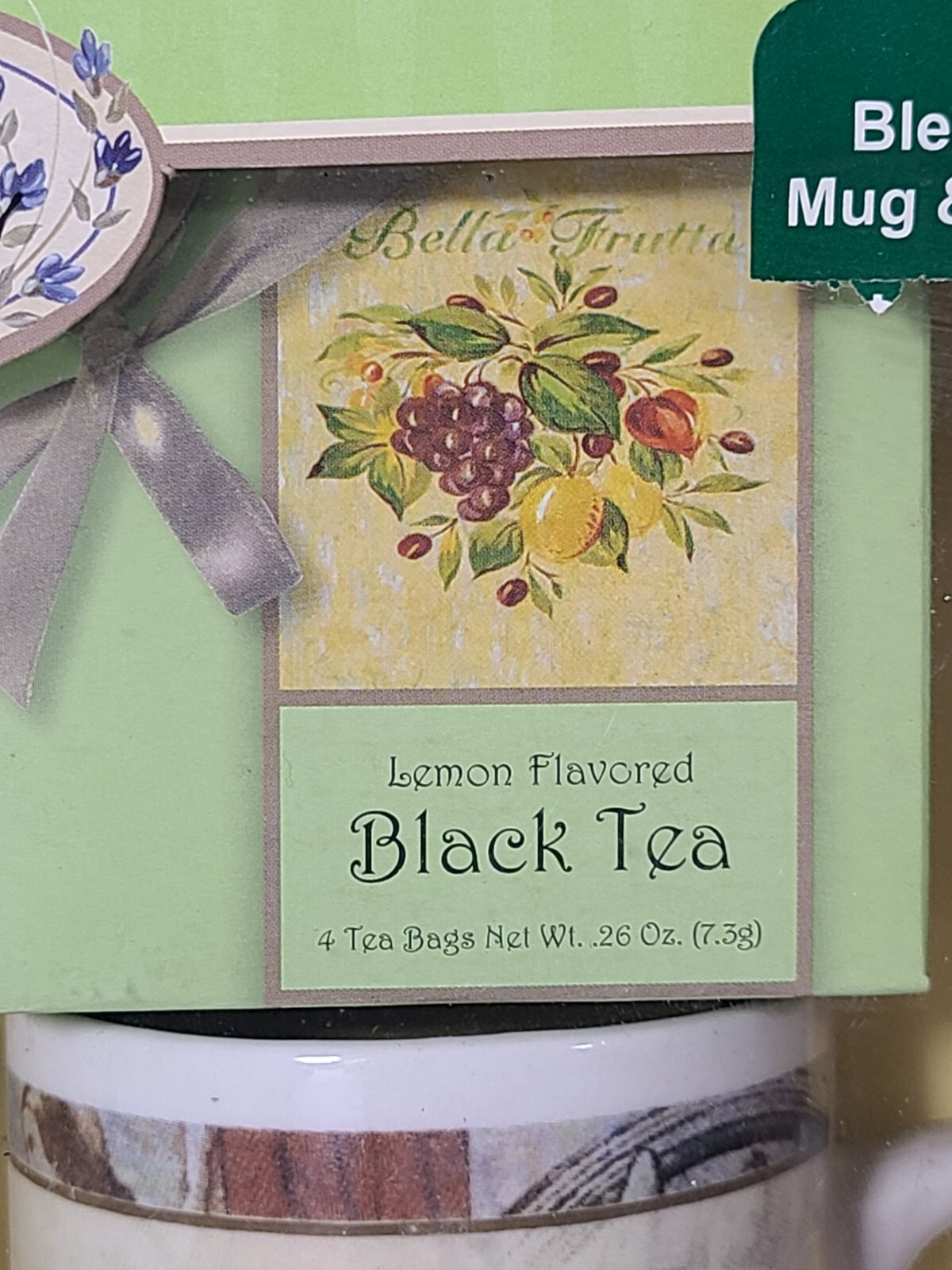 Daily Blessing Gift Set Quiet Waters Plaque Coffee Mug Lemon Black Tea NIB NEW