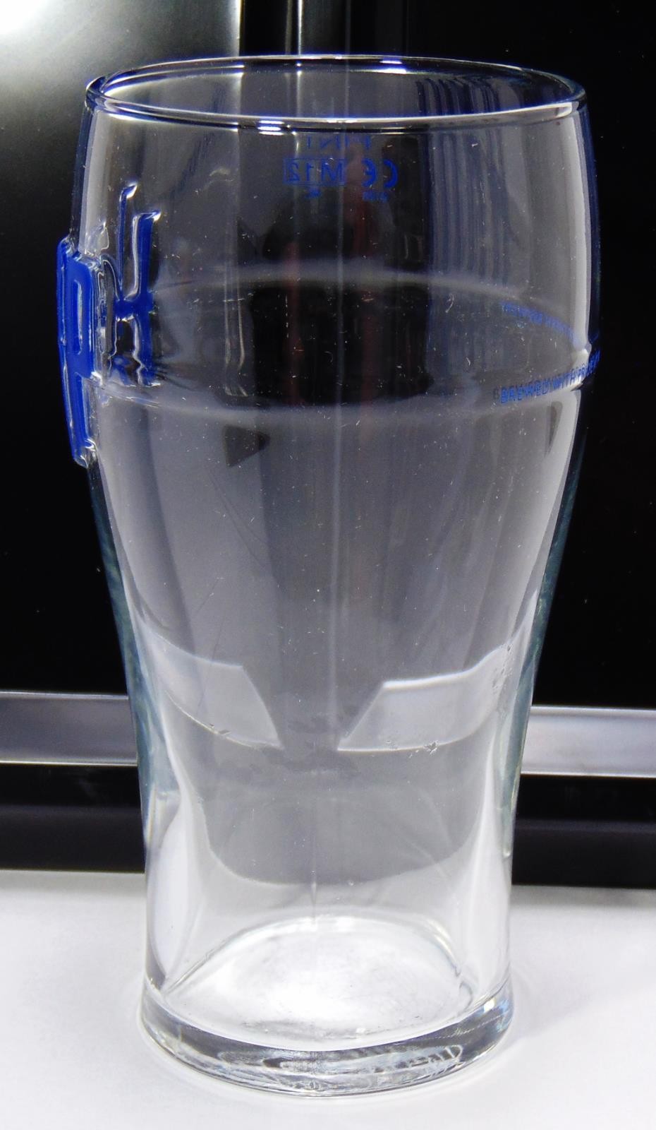 Personalised Harp Larger Pint Glass, Gift for Him or Her Your Message Engrave