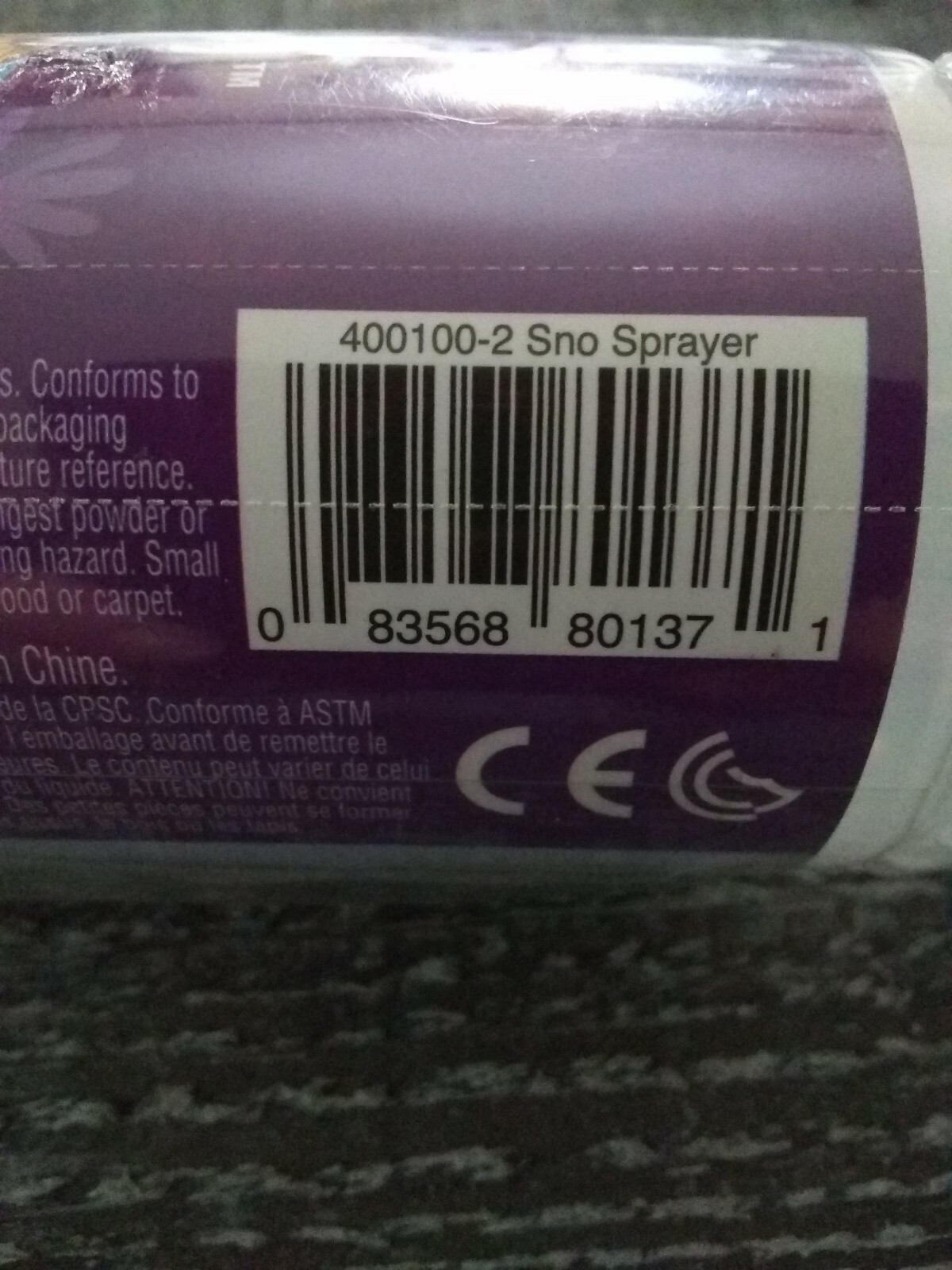 Ideal Sno-Sprayer Purple Snow Winter Alex Brand Sealed New.