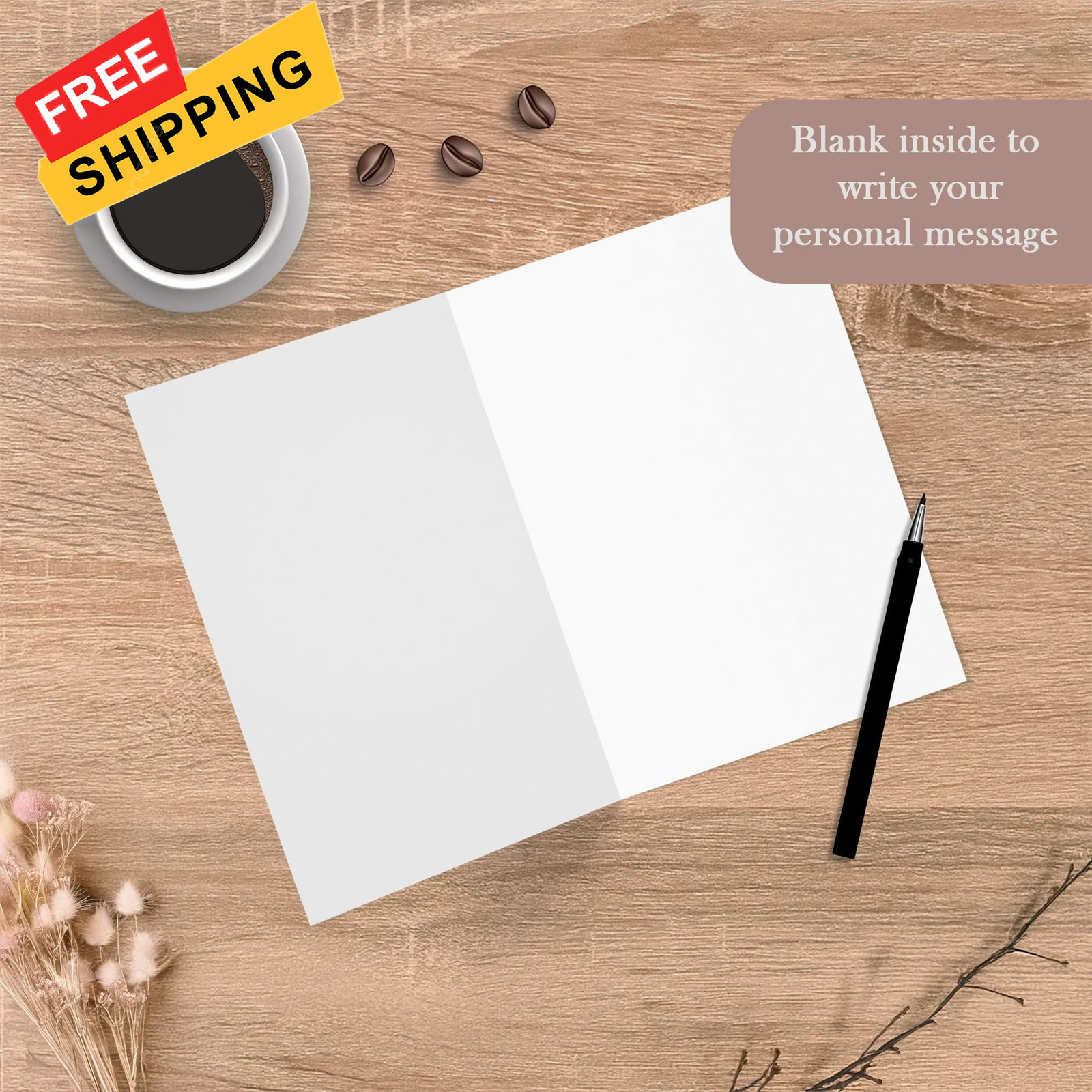 Cheerin Funny Fathers Day Card with 8 inches x 5.3 inches, Warm White