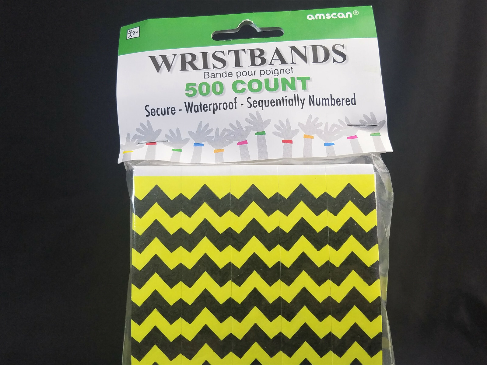 Event Wrist Bands With Neon Colors Sealed & Numbered Per Band