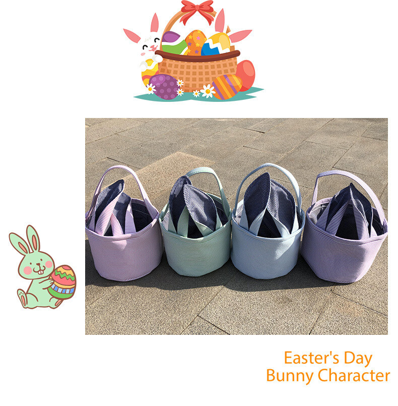 Personalised Easter Basket Egg Bags Tote Handbag Custom Text Girls Boys Gift AU