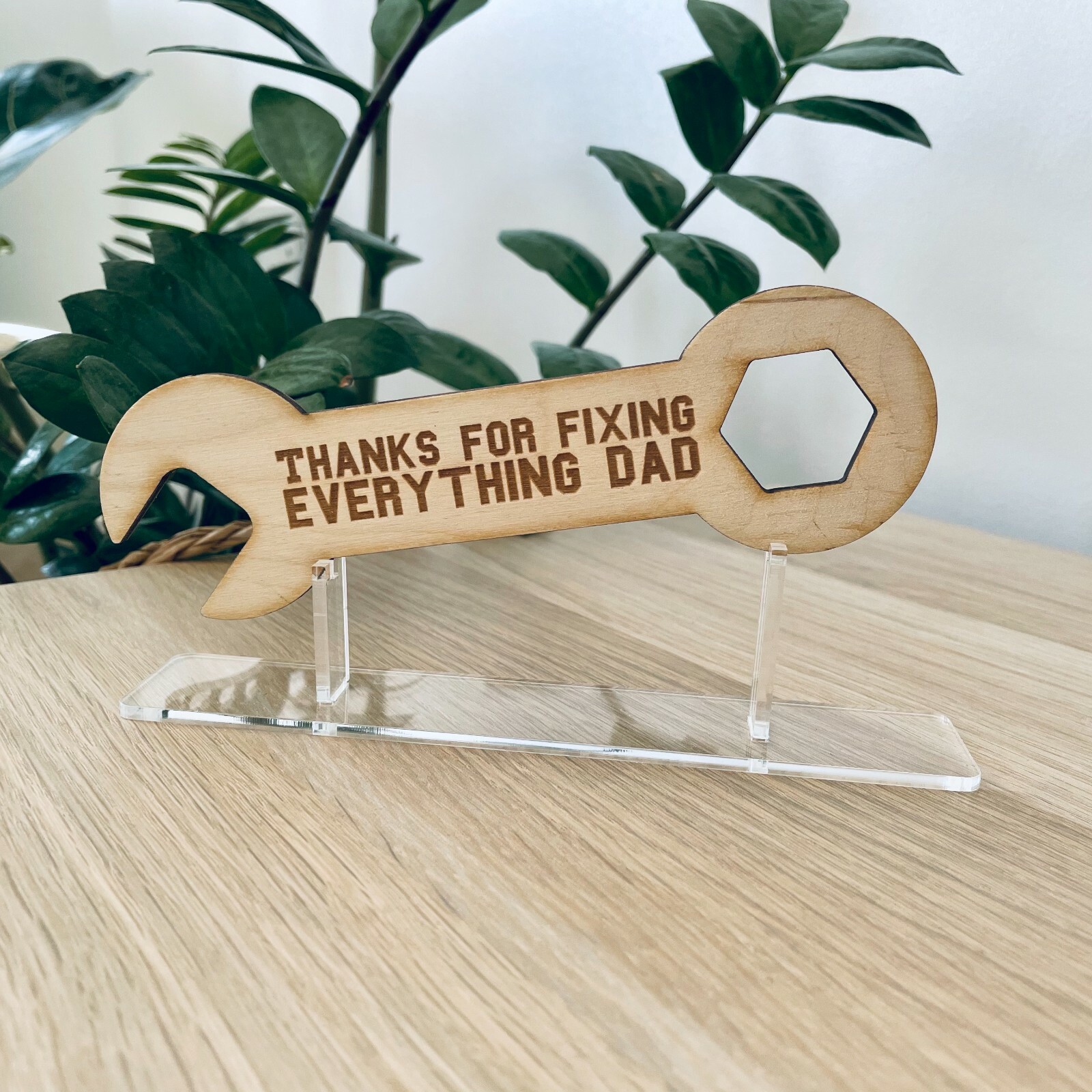 Thanks for Fixing Everything Dad Laser Sign, Birthday present, Father’s Day gift