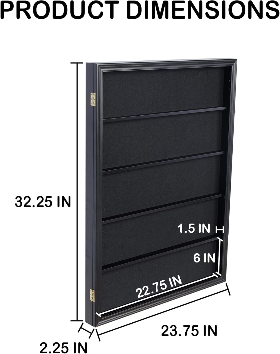 Lockable 35 Graded Sports Card Display Case, for Football, Baseball, Basketball