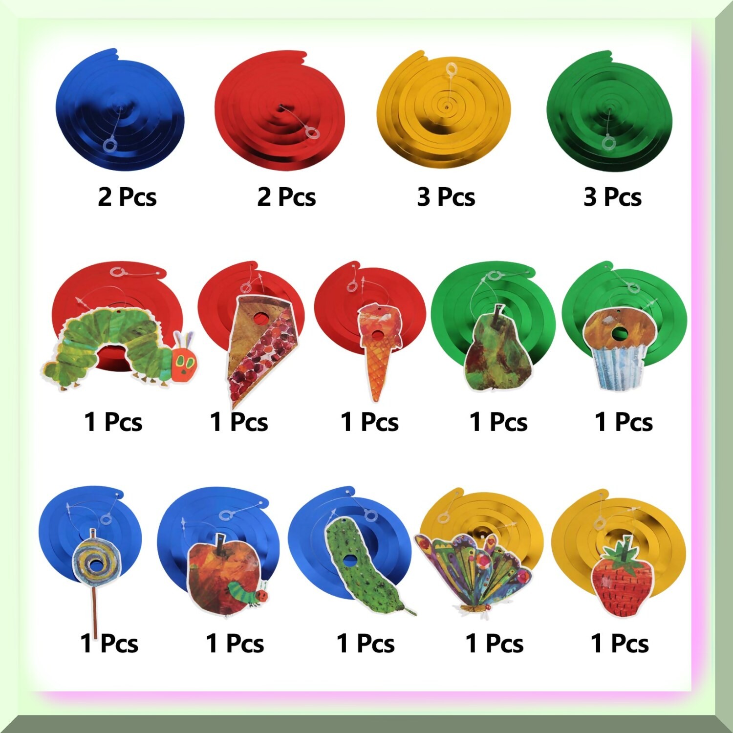 20-Piece Colorful Butterfly Streamer Party Decor