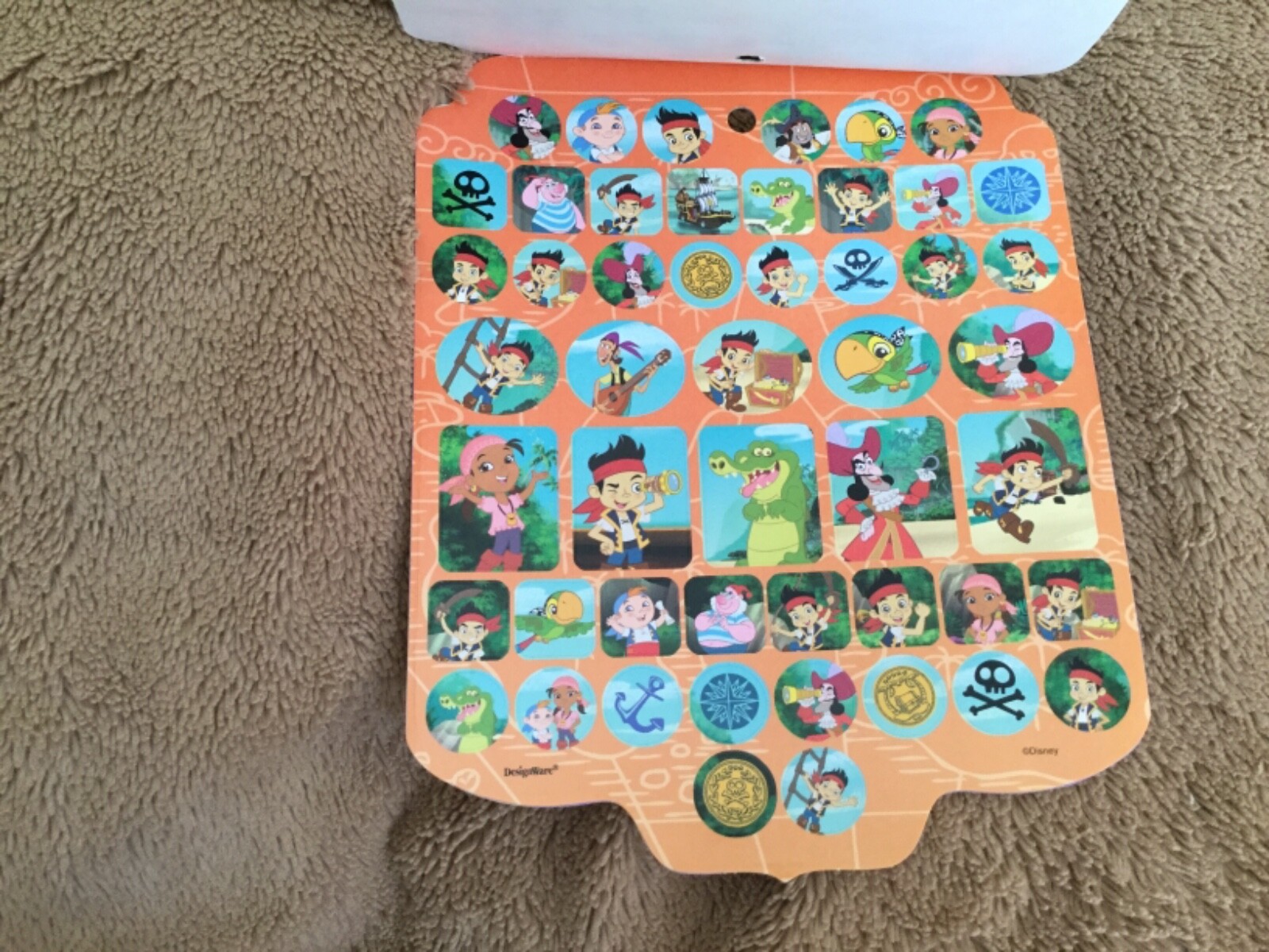 Disney Junior Jake Neverland Pirates ball cap hat embroidered 350 sticker book