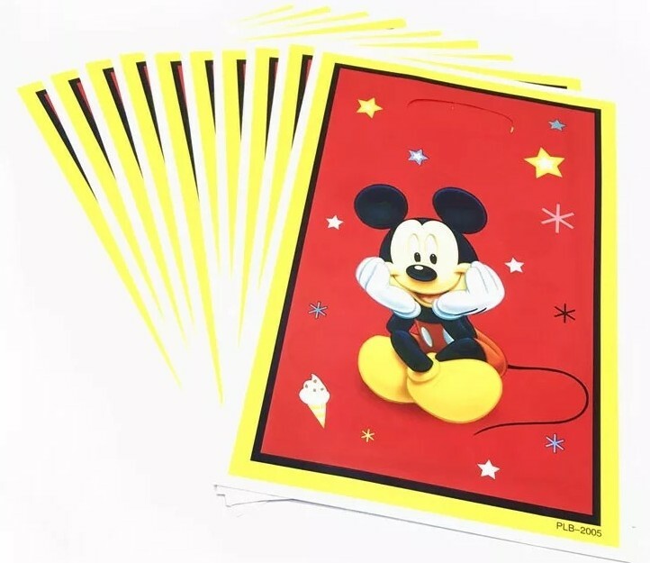 20 Pcs Set, Mickey mouse Candy plastic bags Kids Birthday Party Supplies