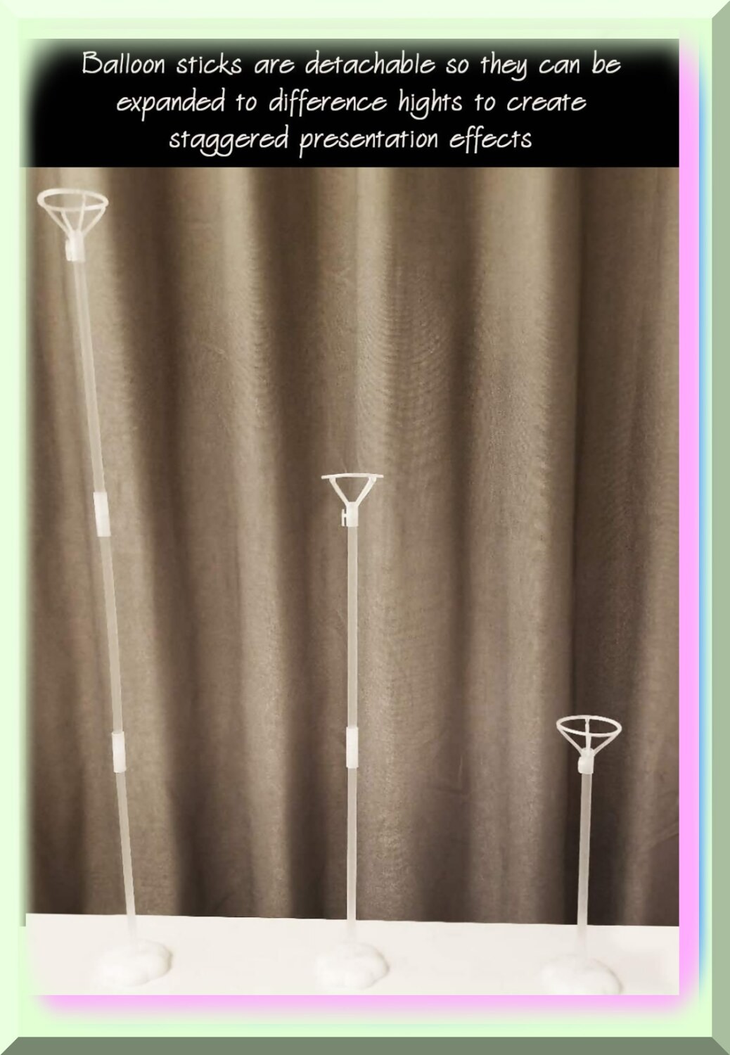 10-piece LED Balloon Holders for Tabletop Use