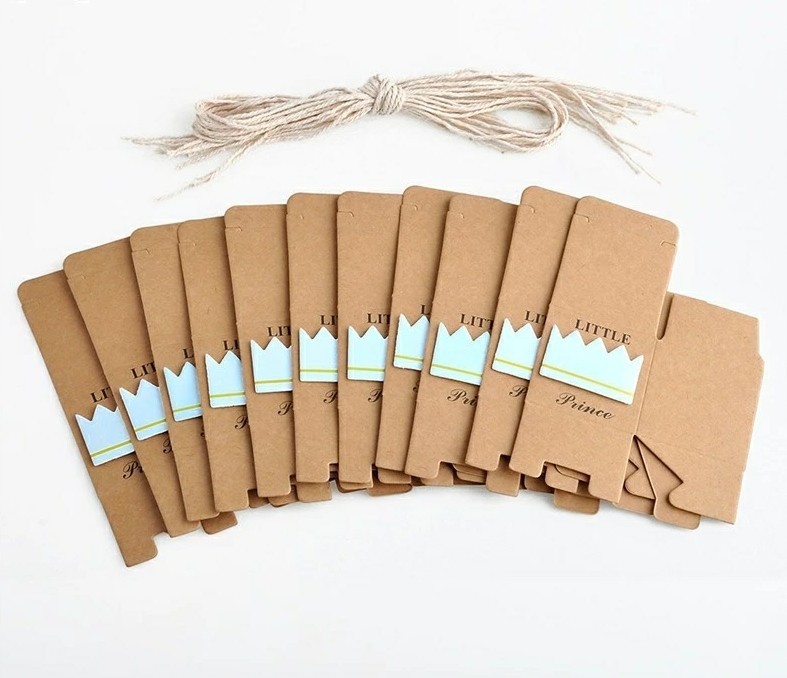 12 Pcs Set, it’s a boy baby shower Candy gift Boxes Party Supply