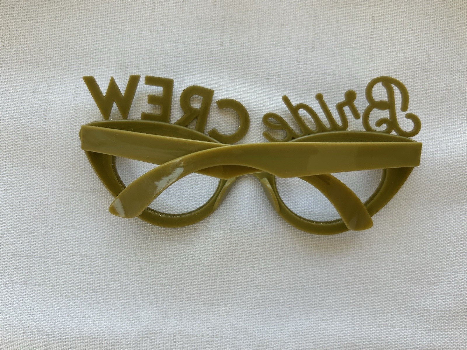 Gold Glitter Bride Crew Party Glasses Bachelorette Bridal Shower Accessories Lot