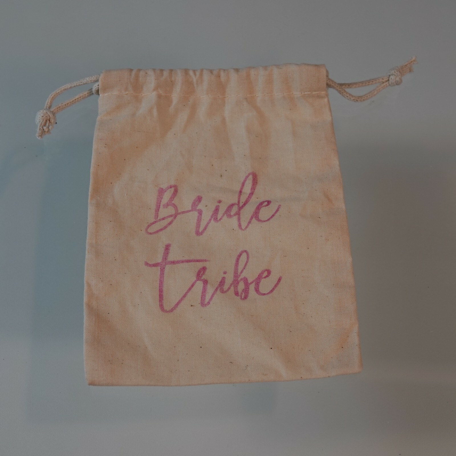Bride Tribe Pouch Drawstring Bag Canvas Cotton Bachelorette Party