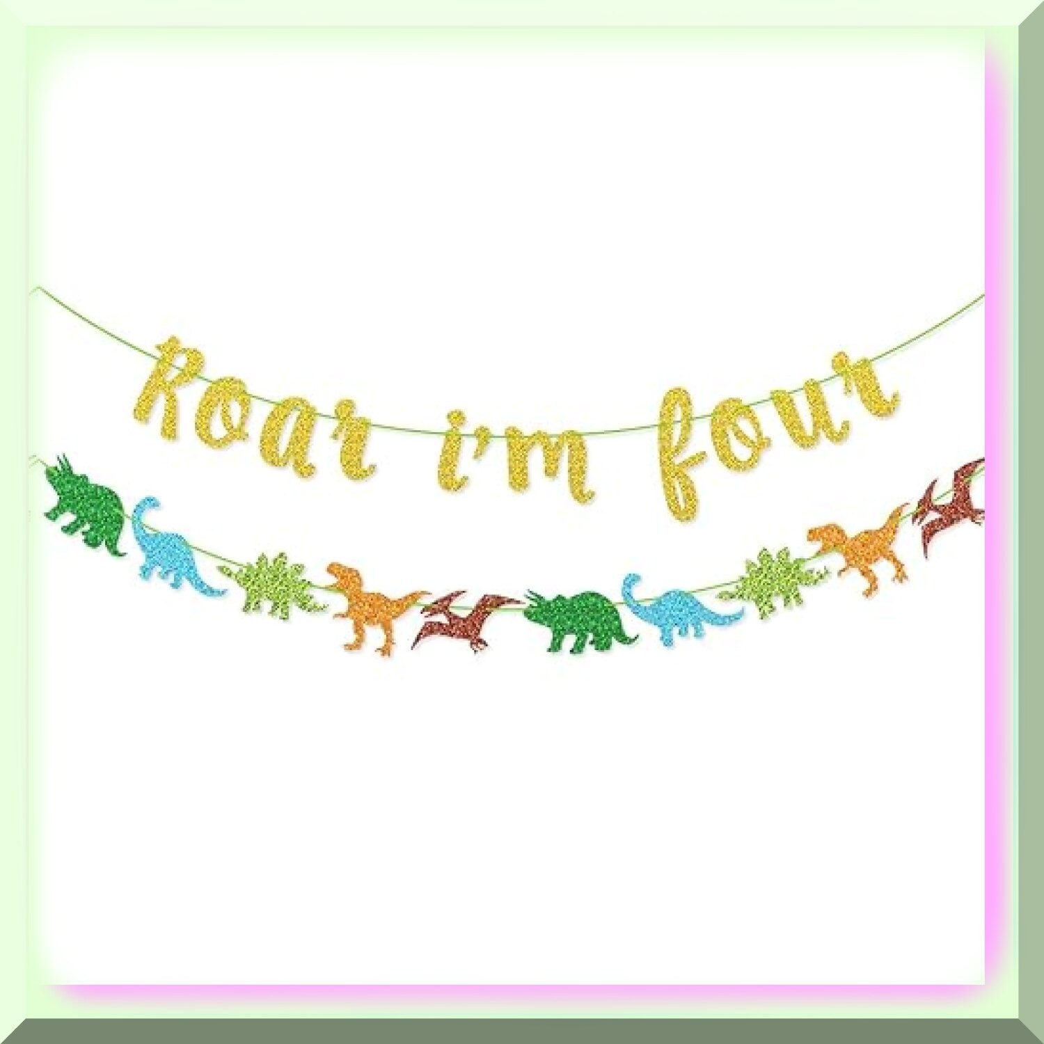 Dinosaur Birthday Banner for Kids’ Party Decor