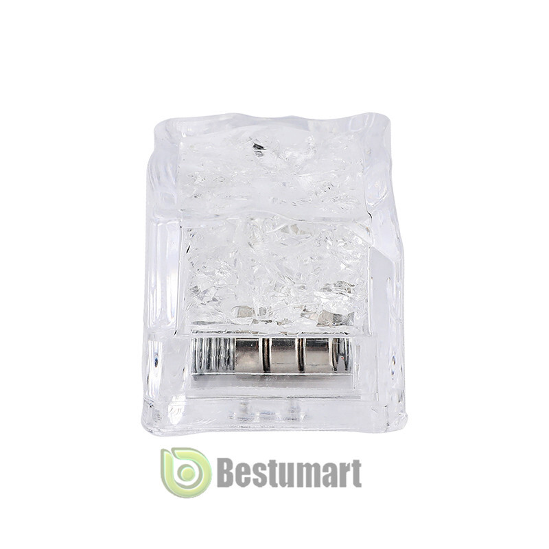 8/48xMulti Color Rainbow Flash Light Up Ice Cube LED Glow Ice Cube ON/OFF SWITCH