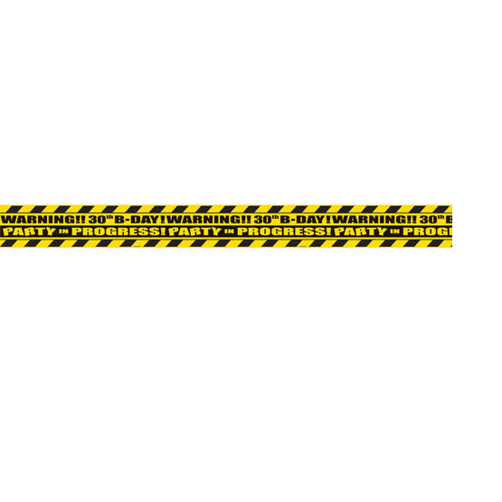 Amscan 30th Birthday Plastic Party Tape 3In X45Ft – New!