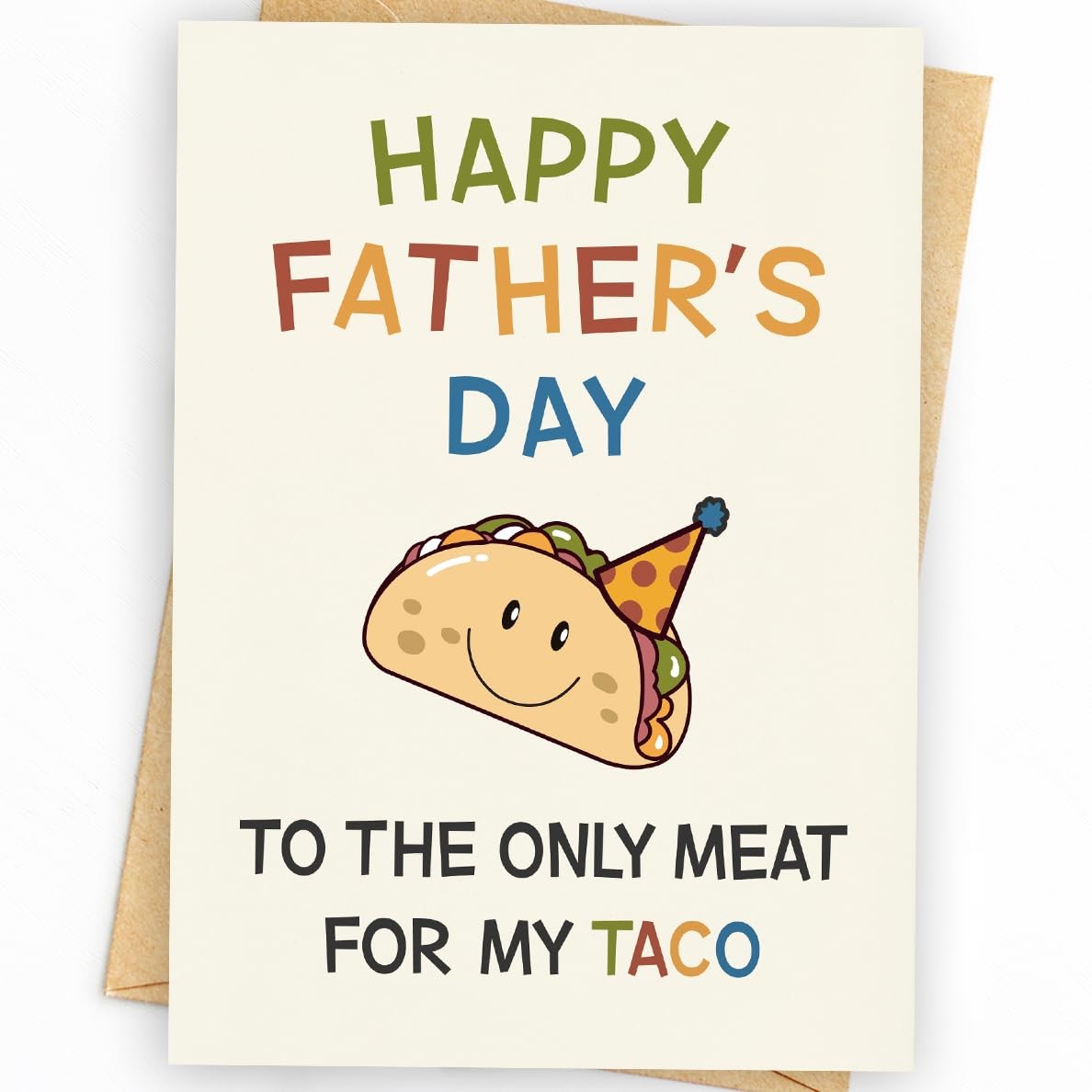 WowBefun Funny Fathers Day Card & Gifts from Wife | 5×7 inches, B Style