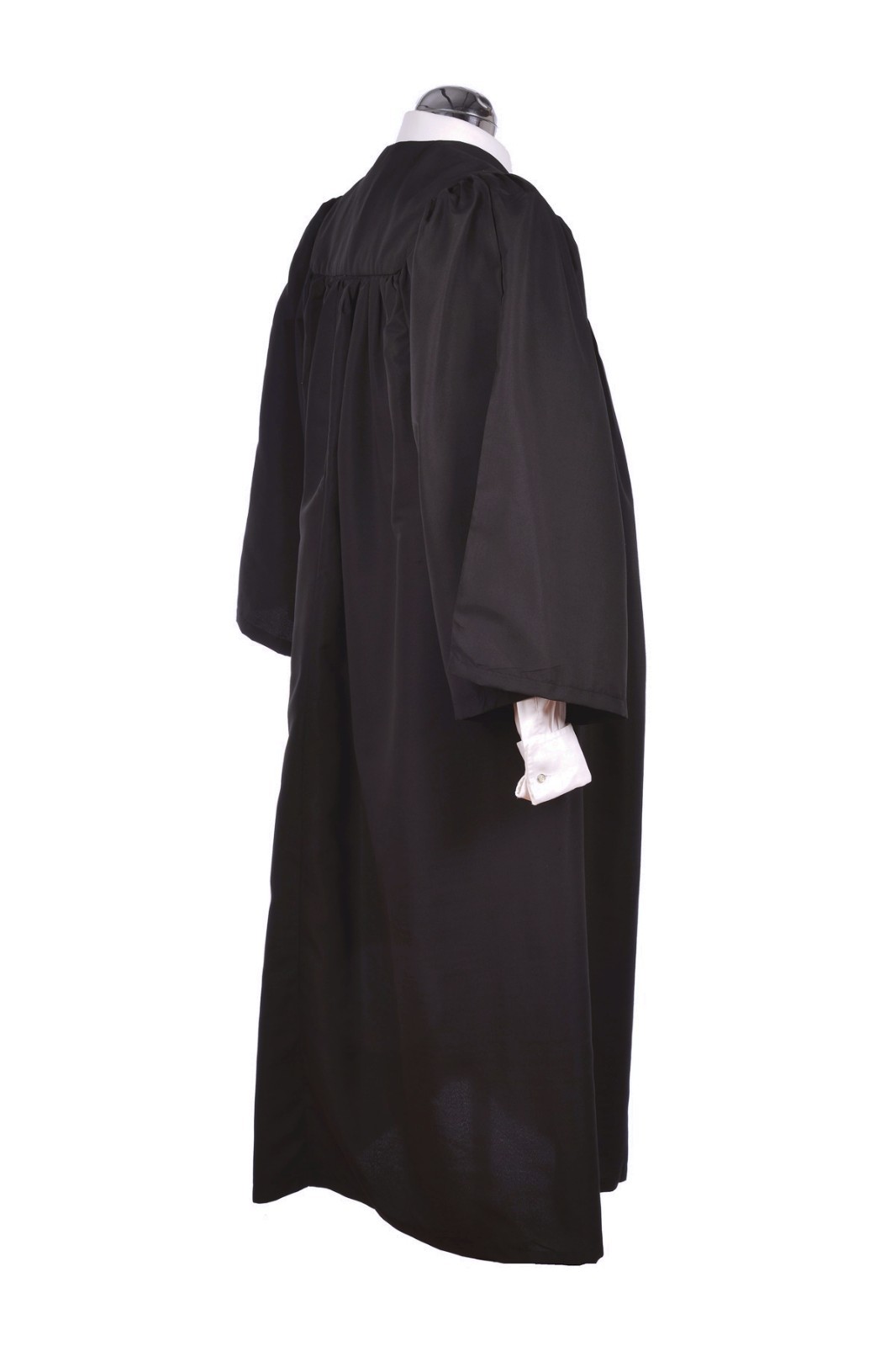 Adult Graduation Gown &Hat Black Mortarboard Set University Bachelor BA Cap Robe