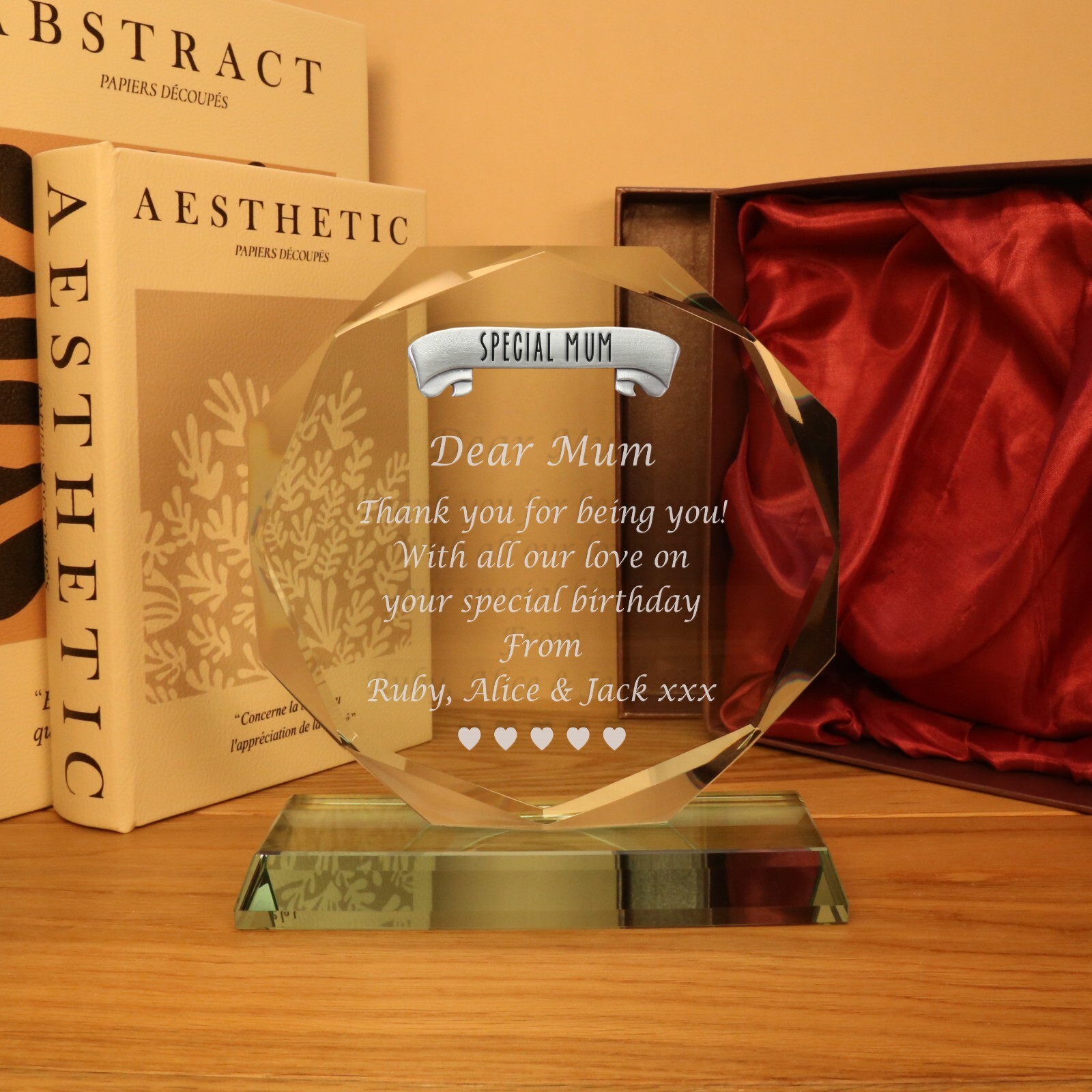Special Mum Personalised Glass Gift Birthday Christmas Xmas Mothers Day Gifts