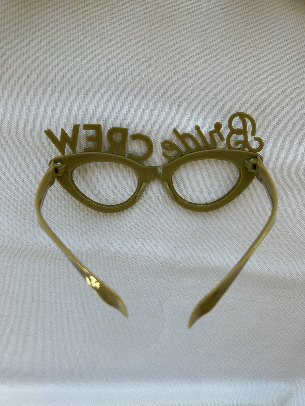 Gold Glitter Bride Crew Party Glasses Bachelorette Bridal Shower Accessories Lot