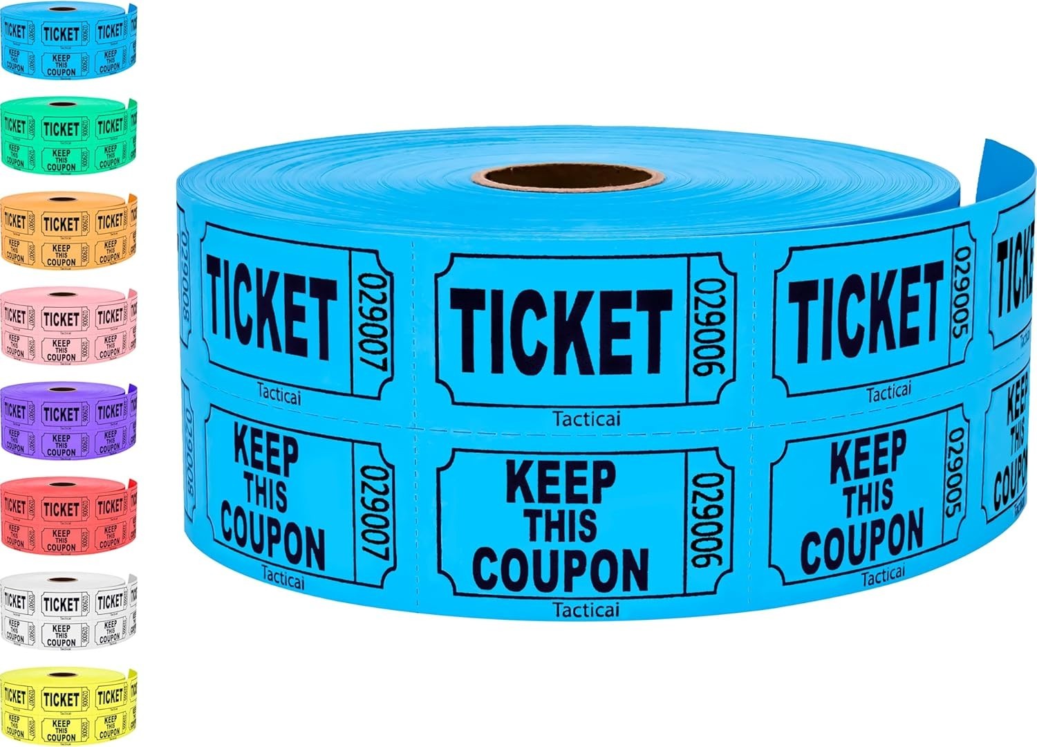 Vibrant Blue 1000 Raffle Tickets – Perfect for Events, Rewards & Fundraising