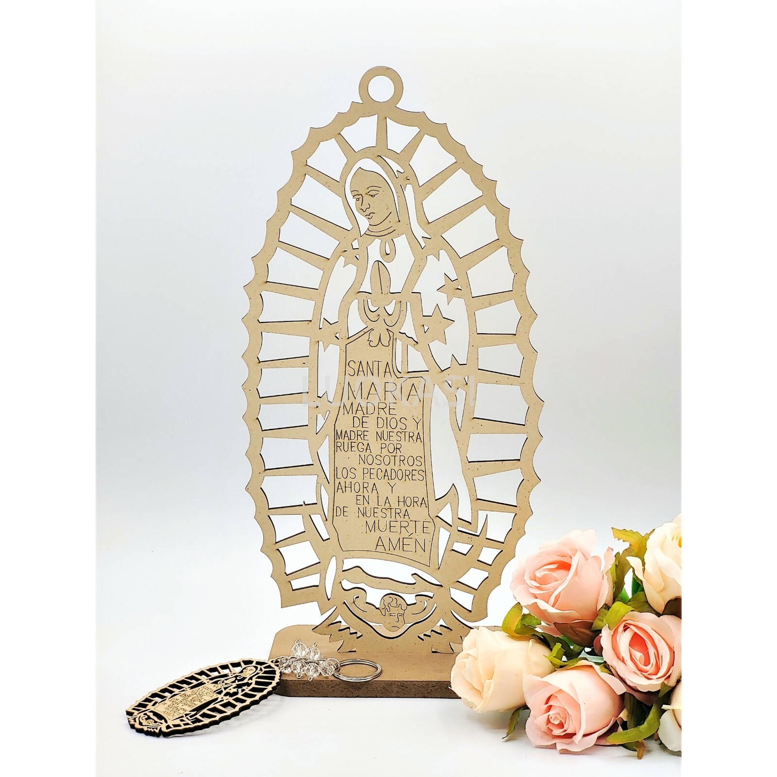 US 12pcs Lady Guadalupe Wood Centerpiece Decorate Wedding Party Pendant Ornament