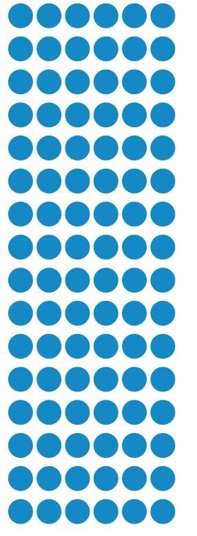 3/8″ Medium Blue Dots Round Vinyl Color Code Inventory Dot Stickers 3/8 Inch