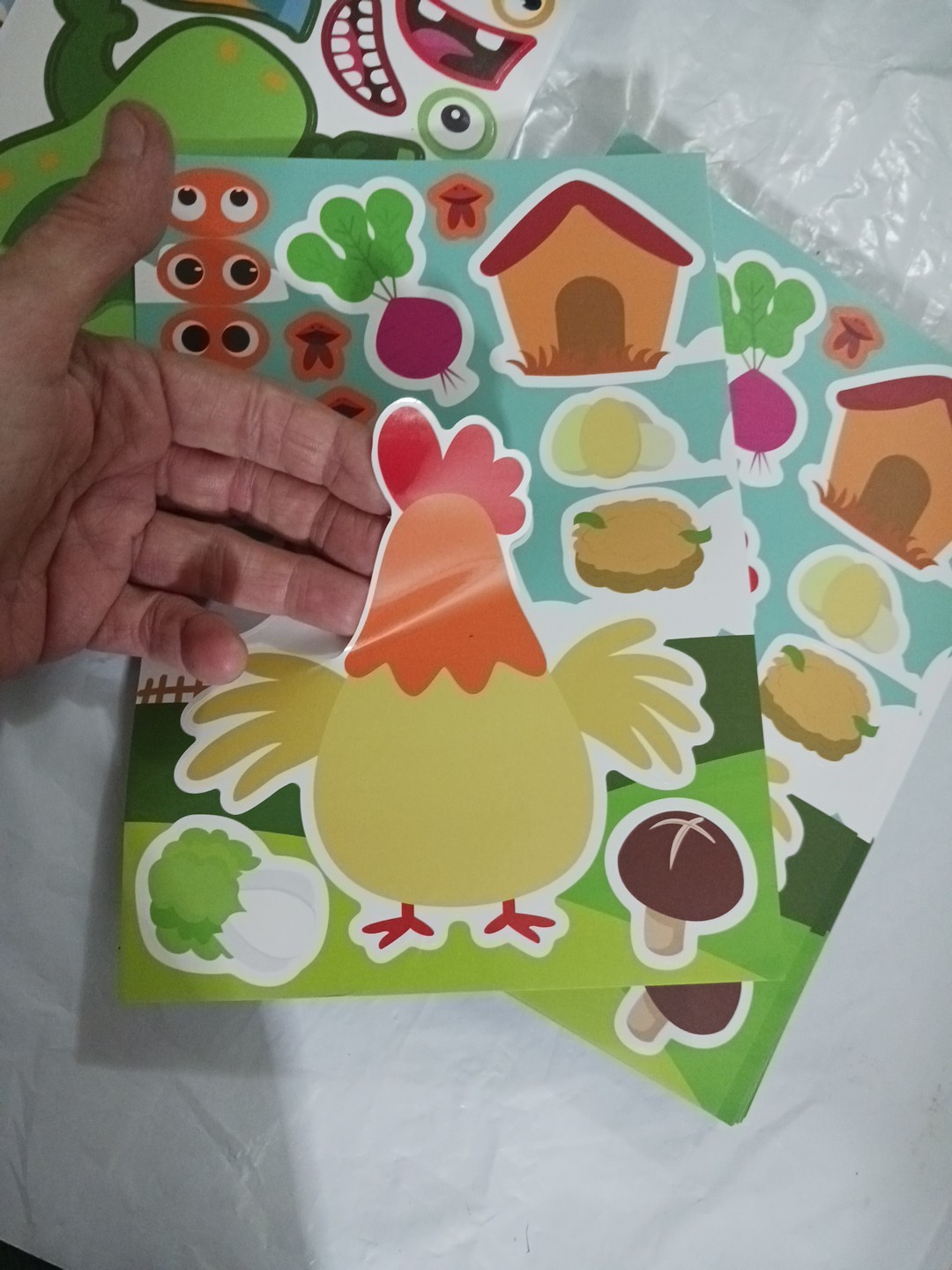 Stickers. 147 sticker sheets. farm animals, toy story, sharks + more. kids party