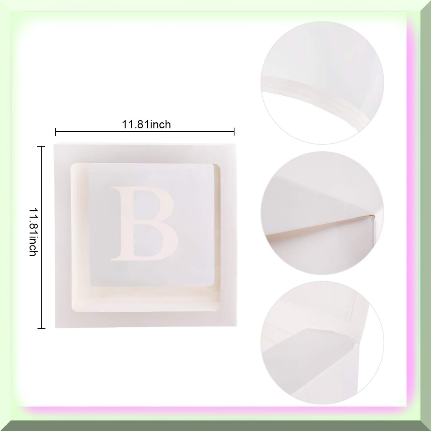Baby Block Bash 4-Piece Letter Balloon Boxes