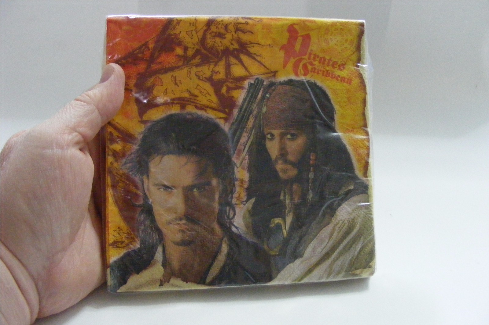 💥16 Pcs PIRATES Of The CARIBBEAN Fancy Napkins Serviettes Birthday Party Cake