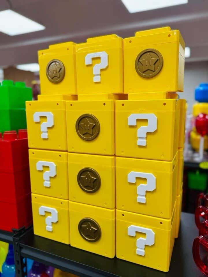 Mystery Box Mario Dulcero 10 Pcs Plastic Table Centerpiece Party Favor Piñata