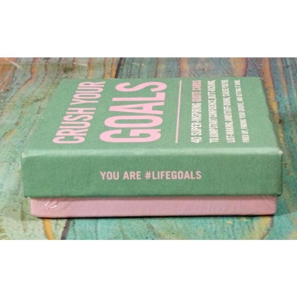 Crush Your Goals Inspirational Quote Cards – 40 Super-Inspiring Cards