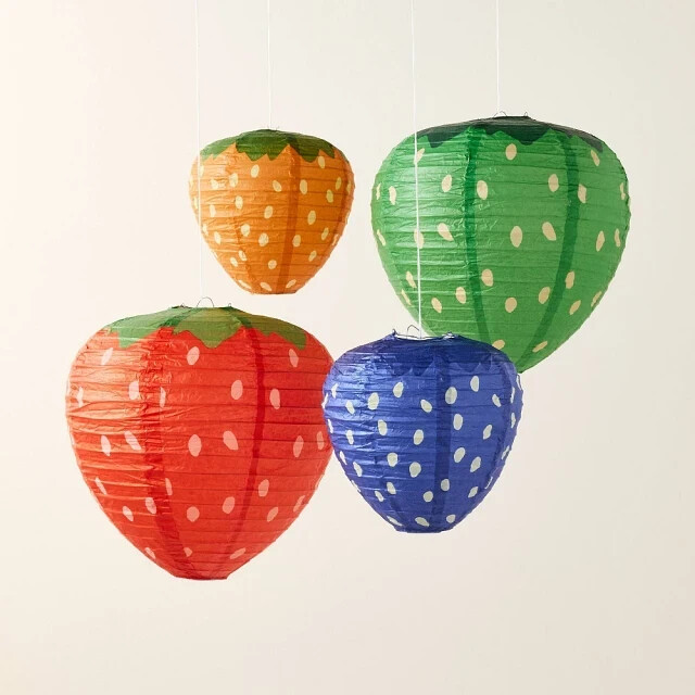 4pc Novelty Strawberries Lantern Set – kate spade x Target Indoor/Outdoor – New