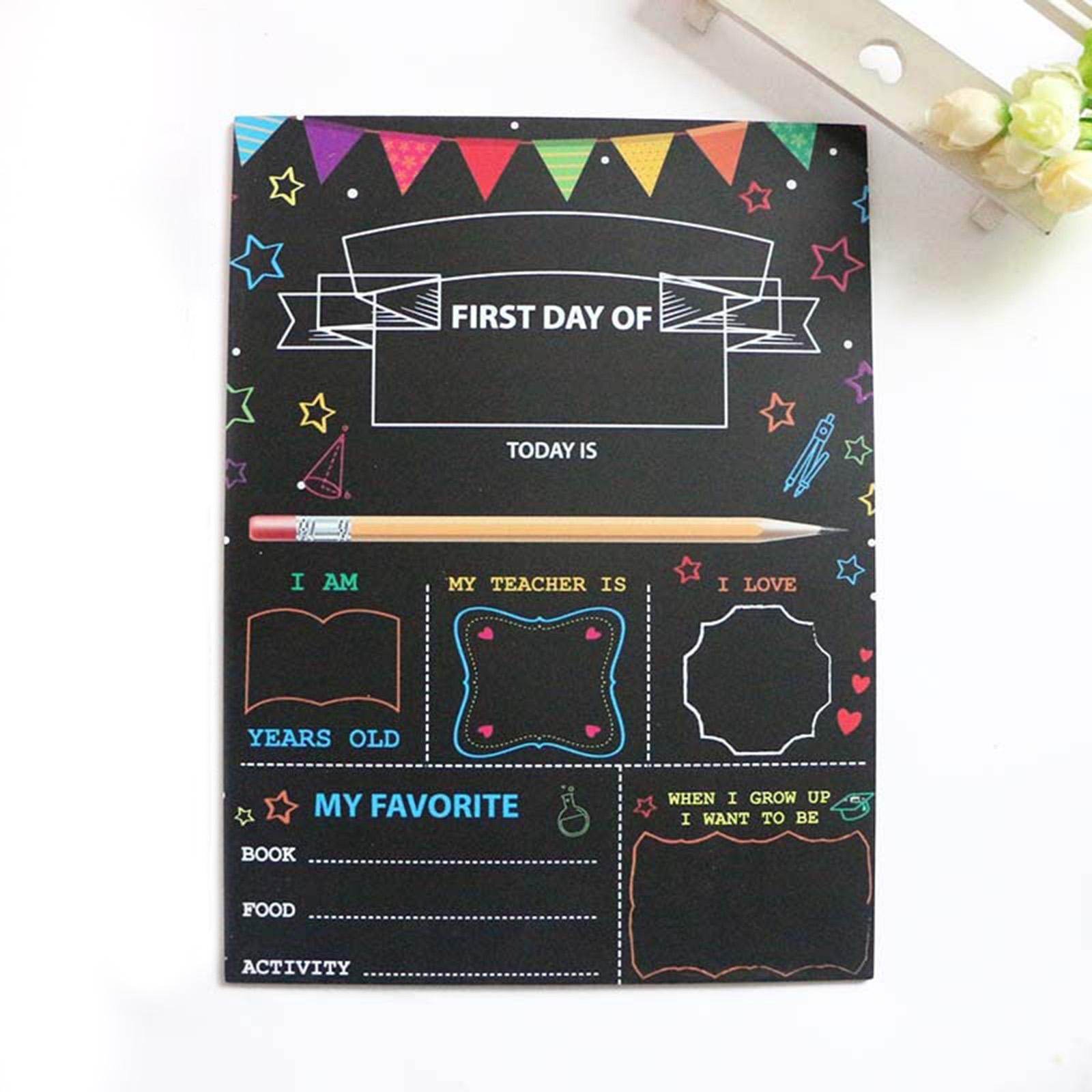 First Day Last Day of School Chalkboard Back to School Sign Photo Prop Reception