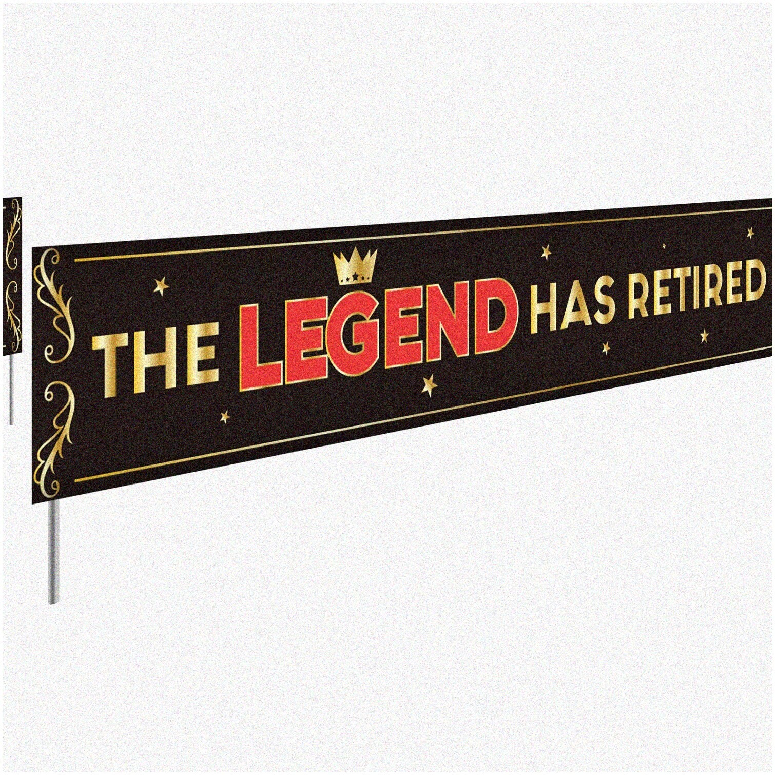 Retirement Yard Sign and Photo Prop 112×19