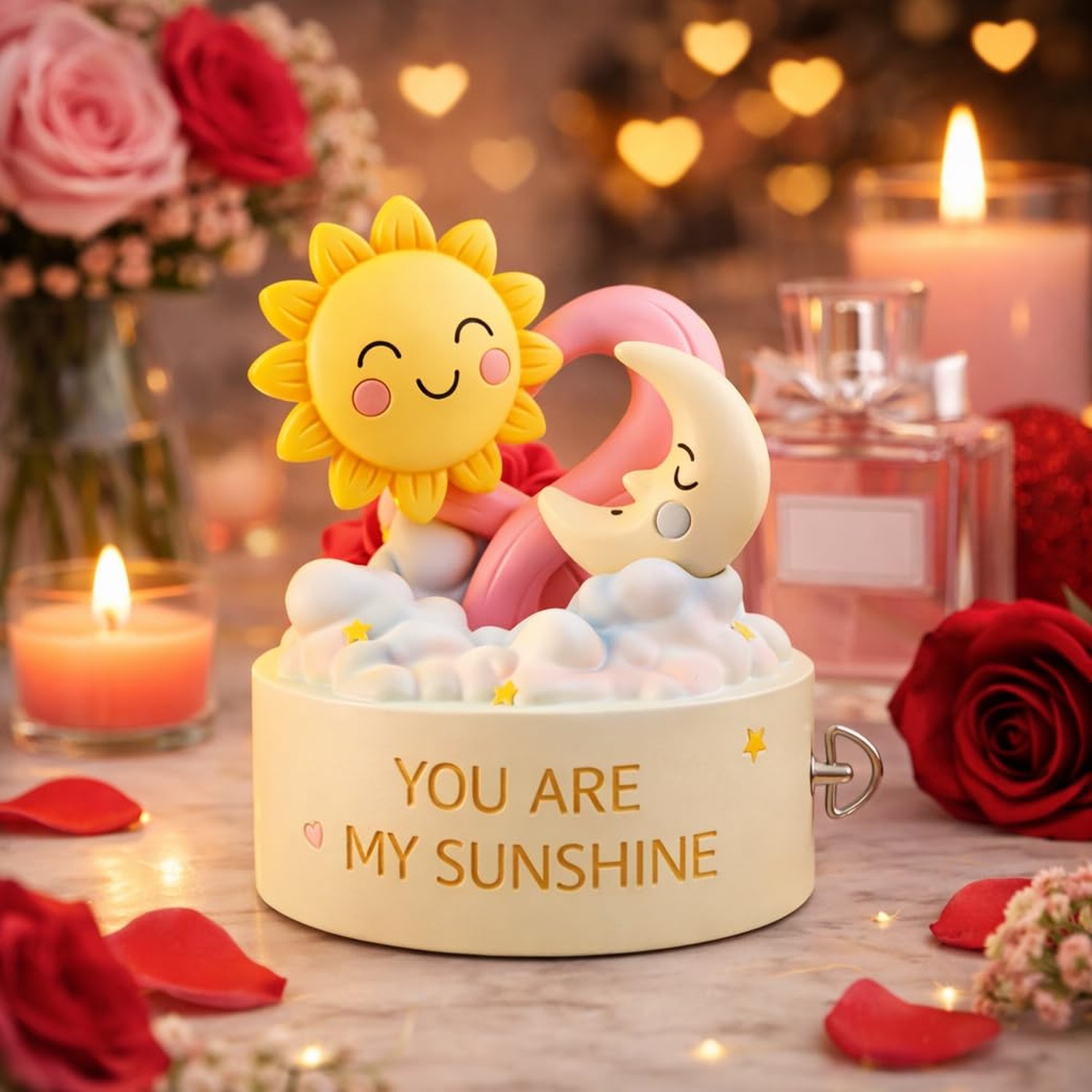 You are My Sunshine Musical Figurine, Wind-Up Music Box, Romantic Love Gift w…