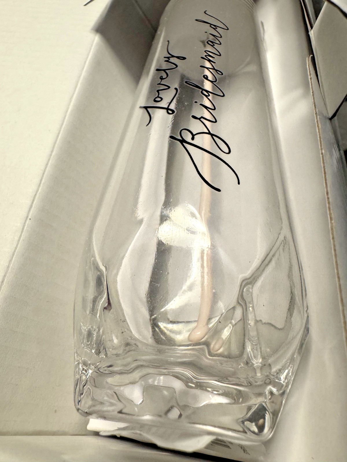 NEW IN BOX Style Me Pretty Bridesmaid Glass with Pick X TWO