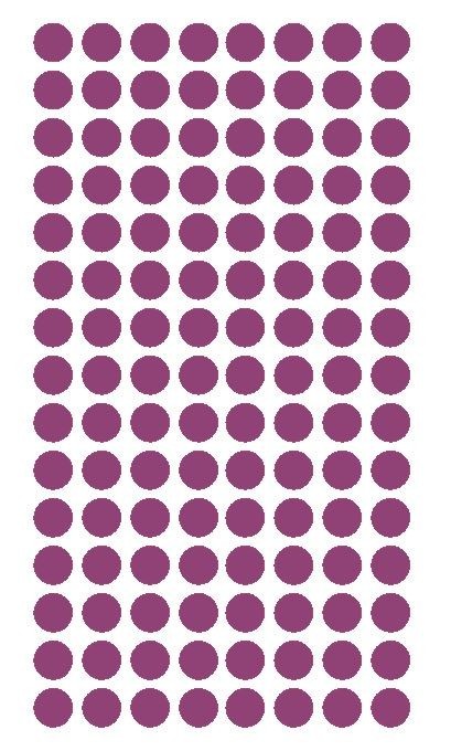 1/4″ PLUM Round Color Coded Inventory Label Dots Stickers MADE IN USA
