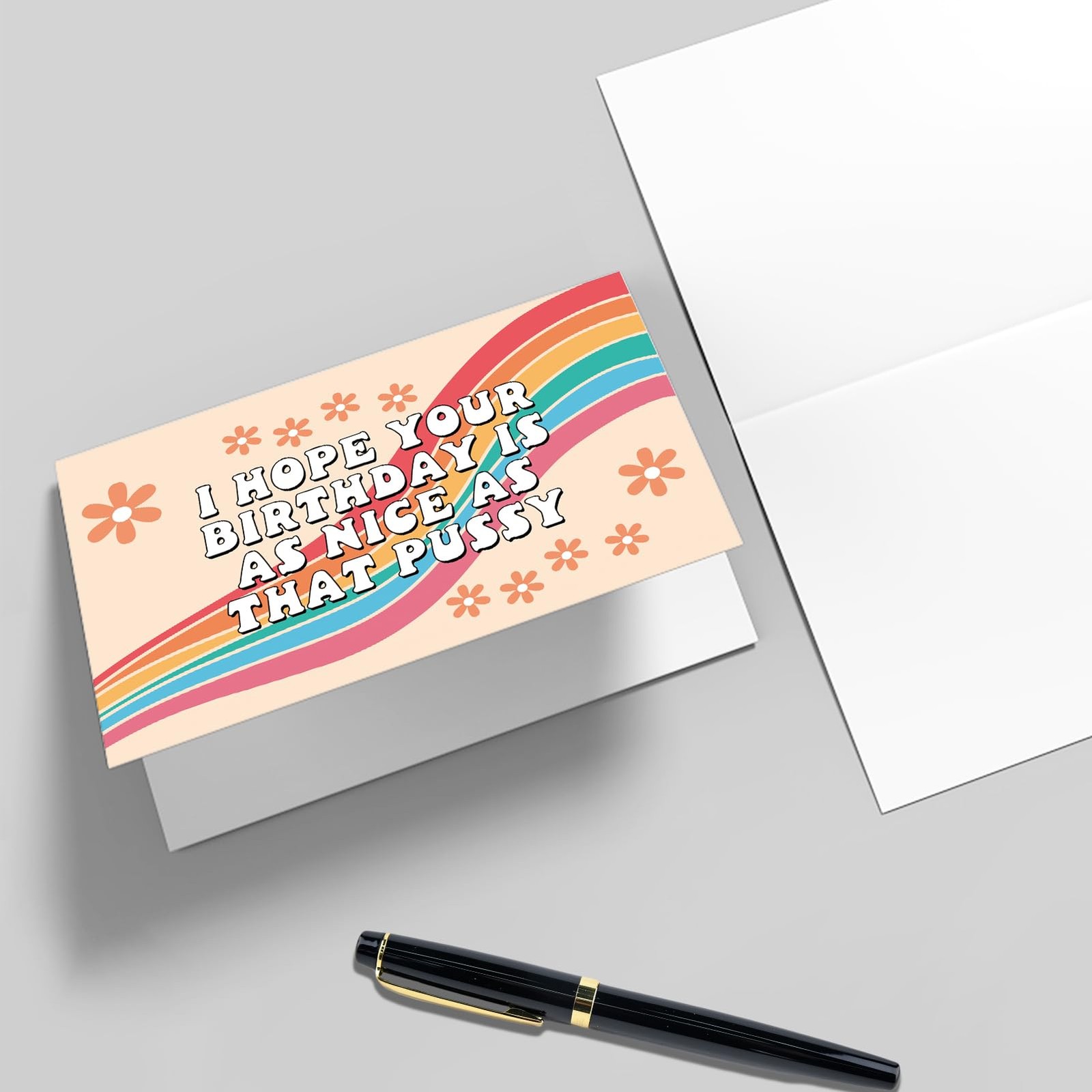 Qiliji Funny Birthday Card for Wife 8 inches x 5.3 inches, Dirty