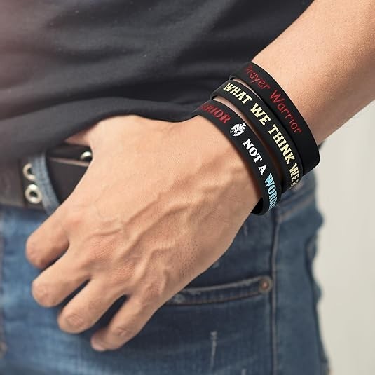Inspirational Silicone Bracelets Rubber Bands Wristbands
