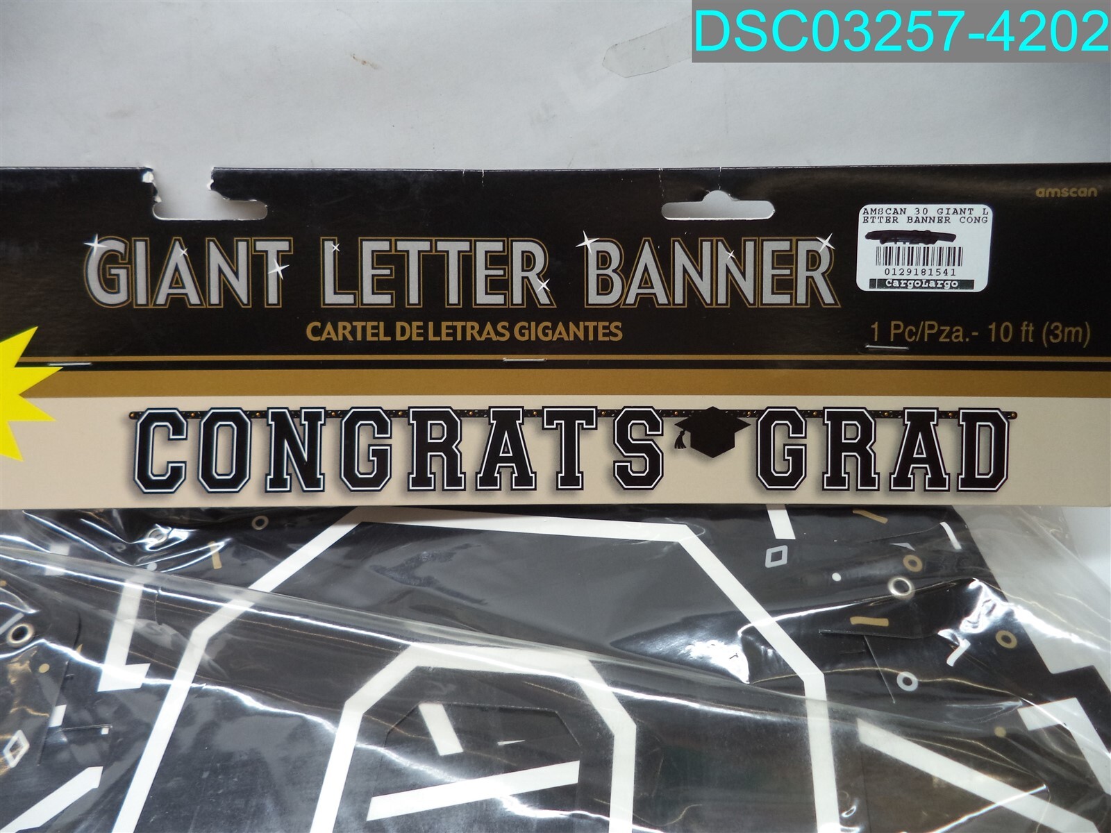 QTY=8: Grad Giant Letter Banner 192937128282