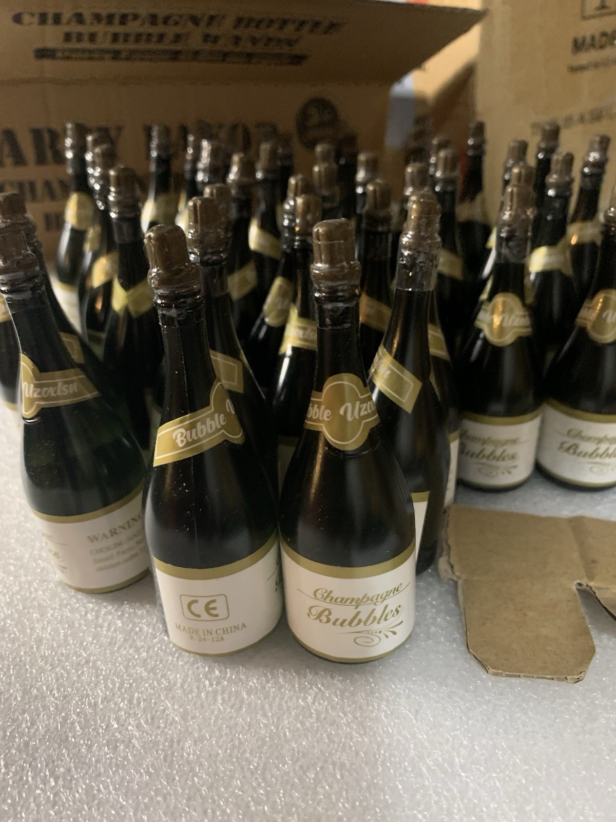 120 Mini Champagne Bubble Bottles For Wedding, Celebration, Or Other Event