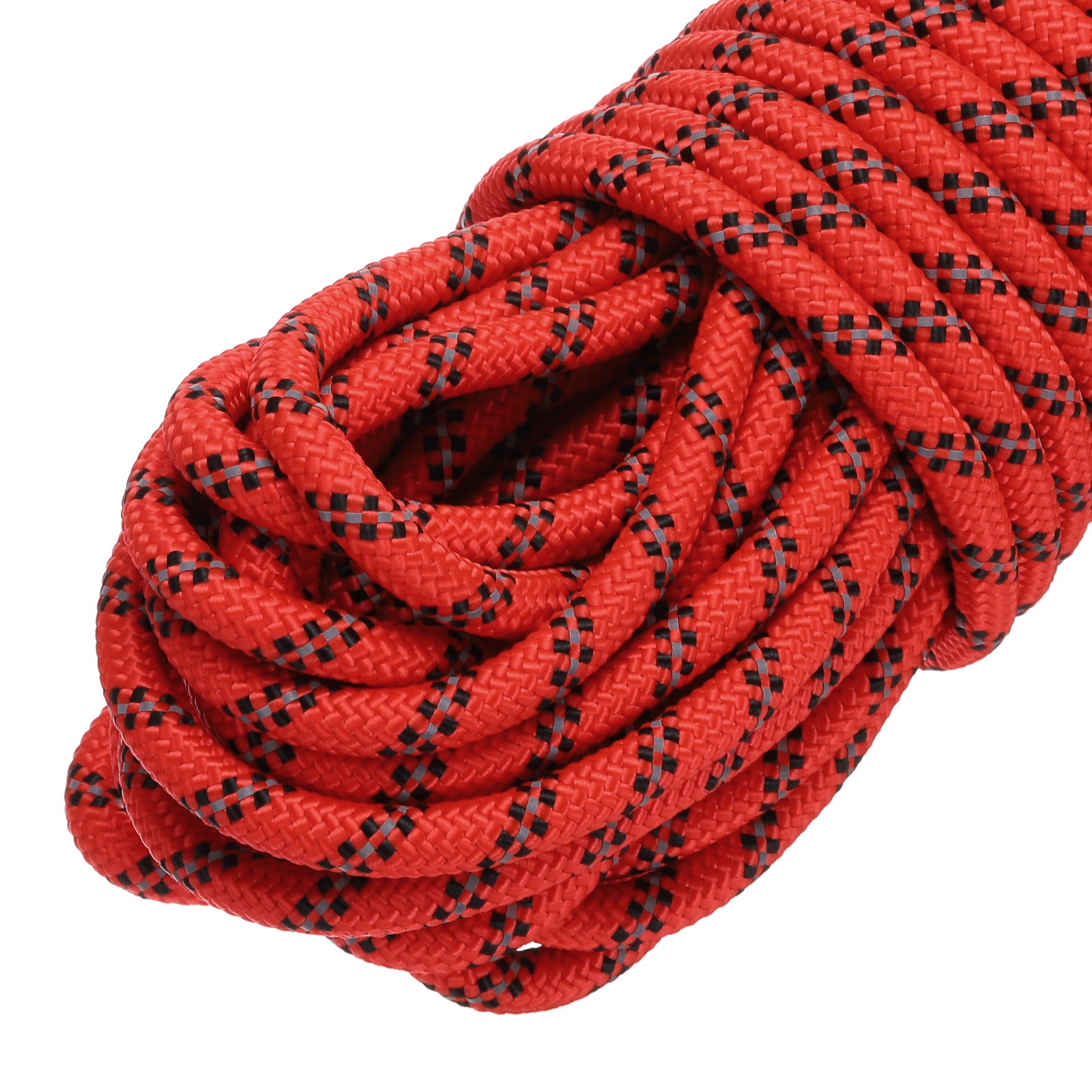 3/8″ 30m High Strength Diamond Braided Nylon Rope, Red for