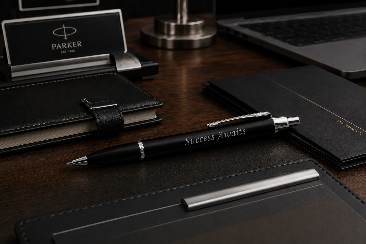 Personalized Bamboo Wood Ballpoint Pen Executive Custom Engraved Christmas Gift