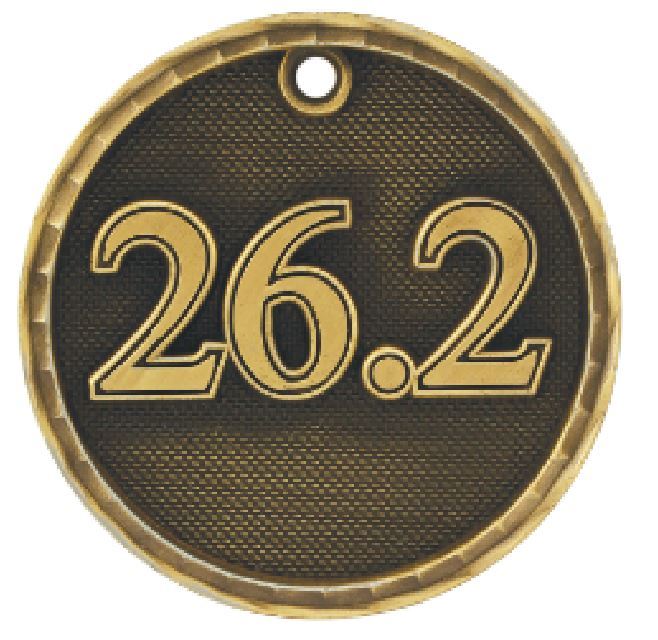 26.2 Running Medal Marathon Award Trophy W/Free Lanyard Runner Race 3D218