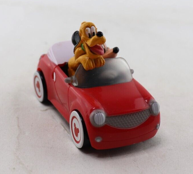 DecoPac Mickey Mouse and Pluto in Rolling Red Car Cake Topper Disney