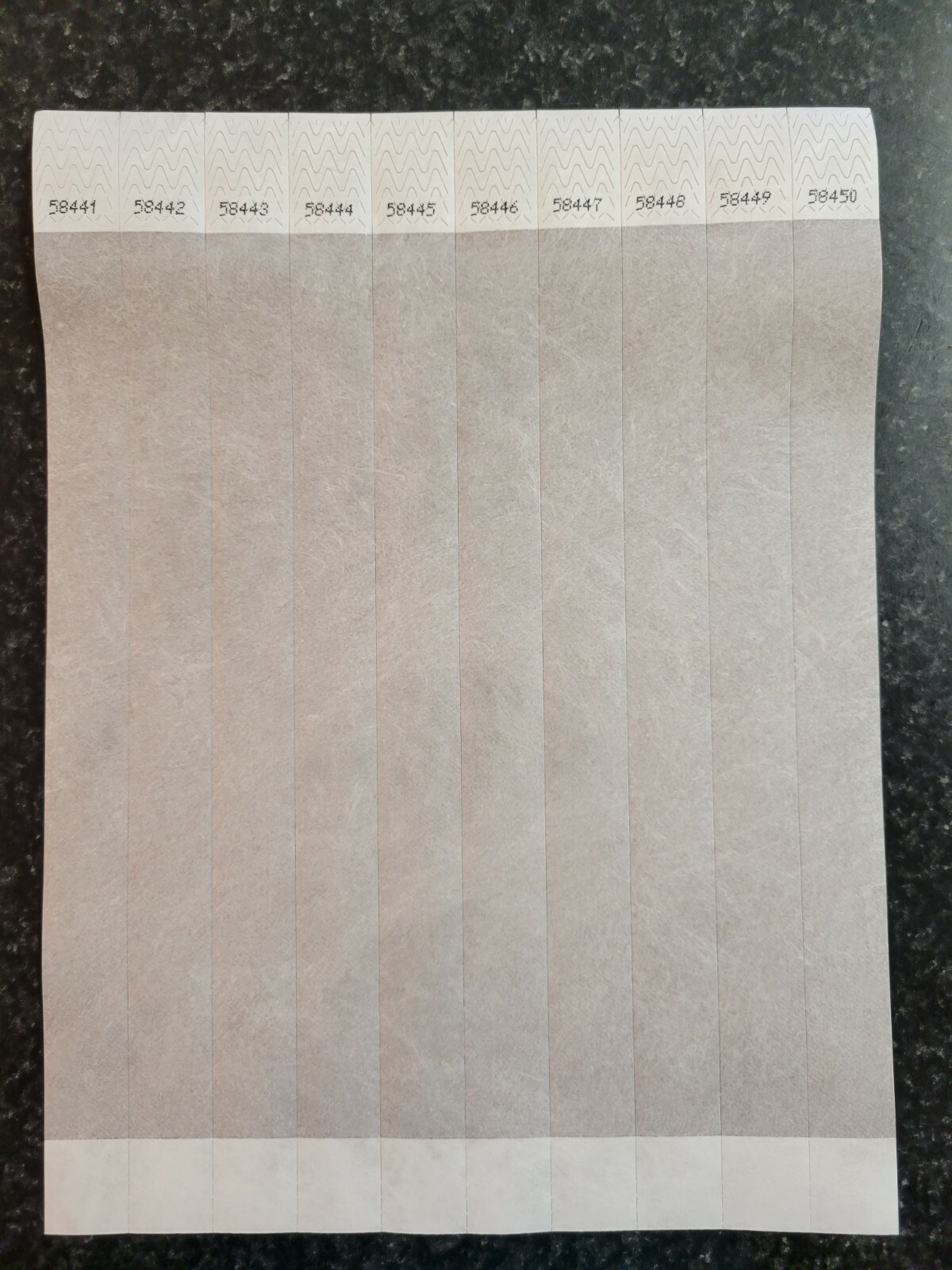 100 3/4″ SILVER TYVEK WRISTBANDS, WRISTBANDS FOR EVENTS, PAPER WRISTBANDS